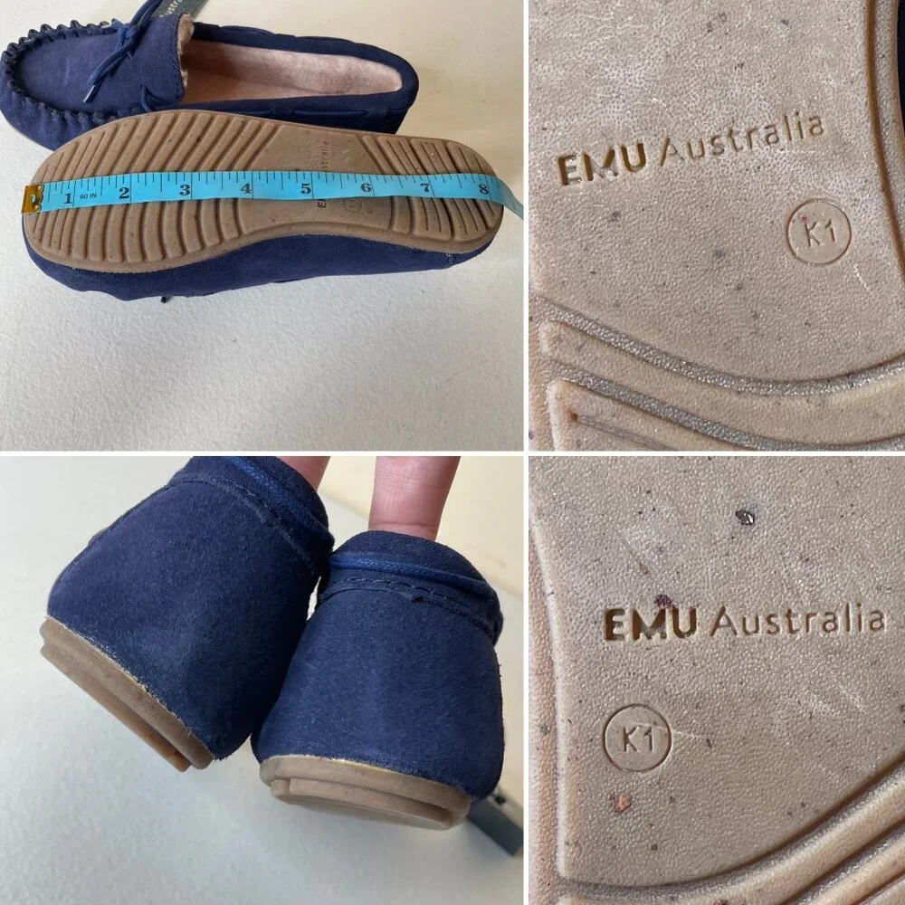 EMU Australia Amity Kids Youth Moccasin Slippers Size Kids 1
